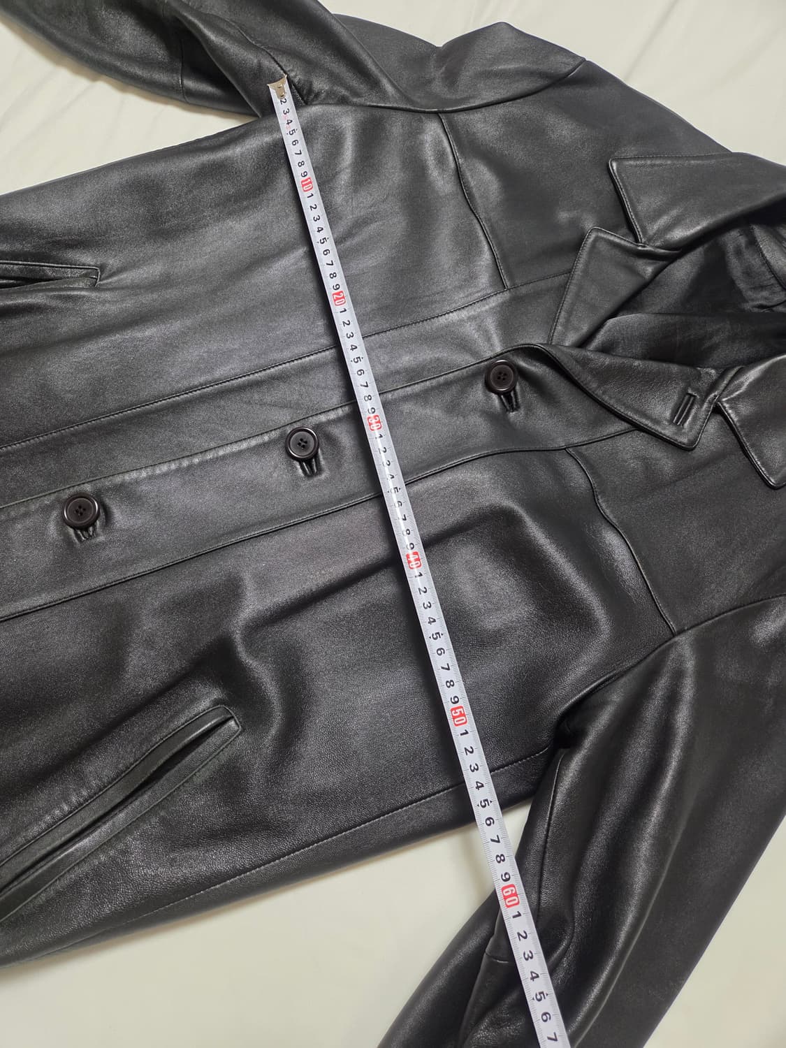 레더카코트 가죽자켓L (일본빈티지샵구매) 상품이미지9