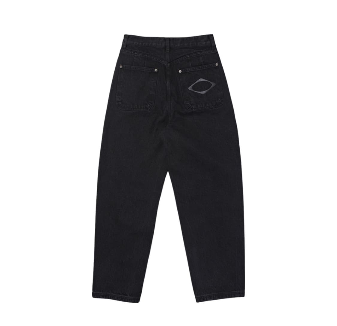 미스치프 롬버스 슬라우치 워시드 진스 블랙 상품이미지2