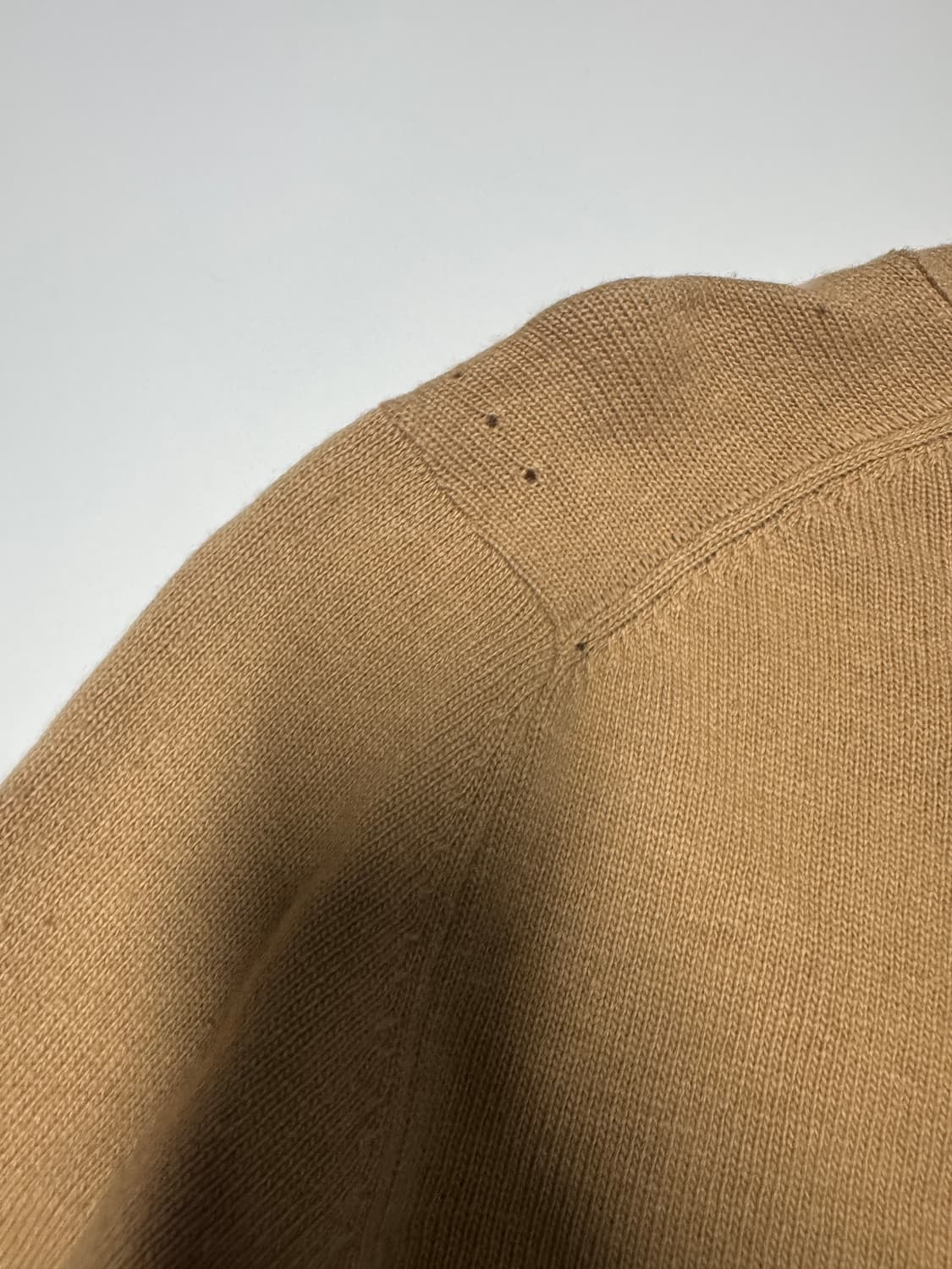 정품!! 여성 꼼데가르송 블랙와팬 베이지 가디건 상품이미지6