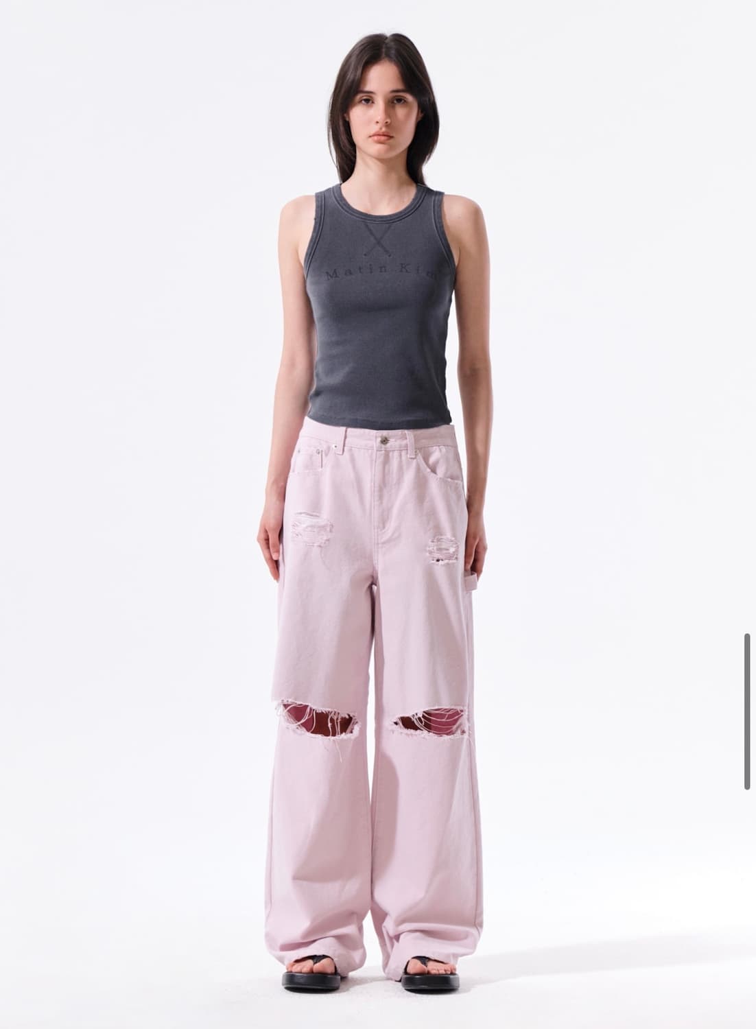 Matin Kim DESTROYED COLOR DYEING DENIM  상품이미지3