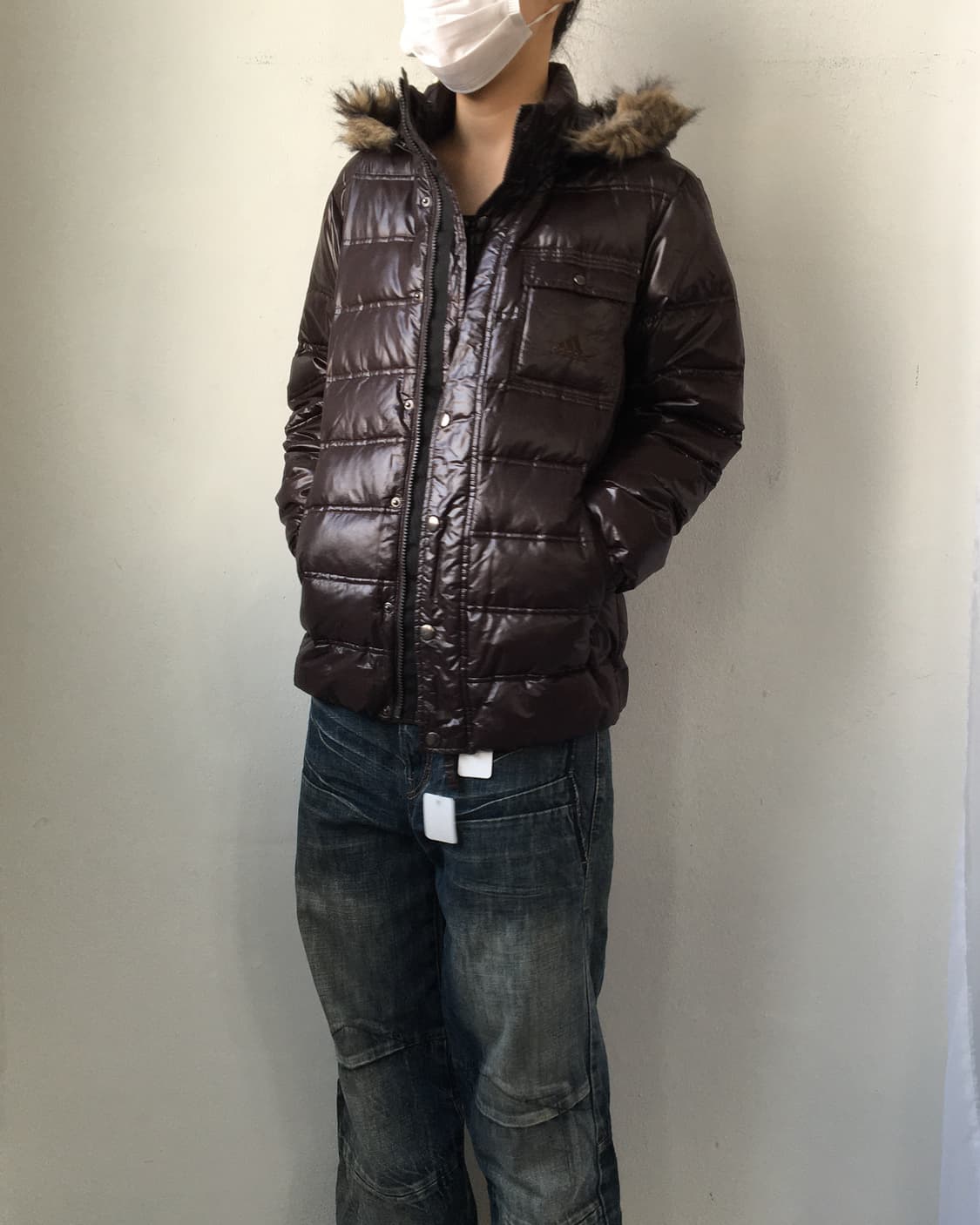 Adidas fake fur hood jumper 상품이미지7