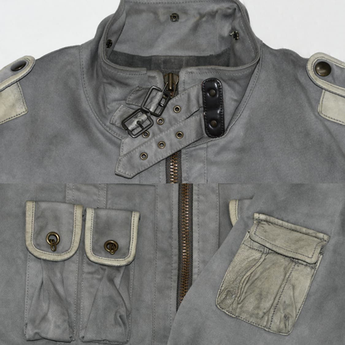 TETE HOMME 빈티지더티워싱밀리터리자켓 상품이미지5