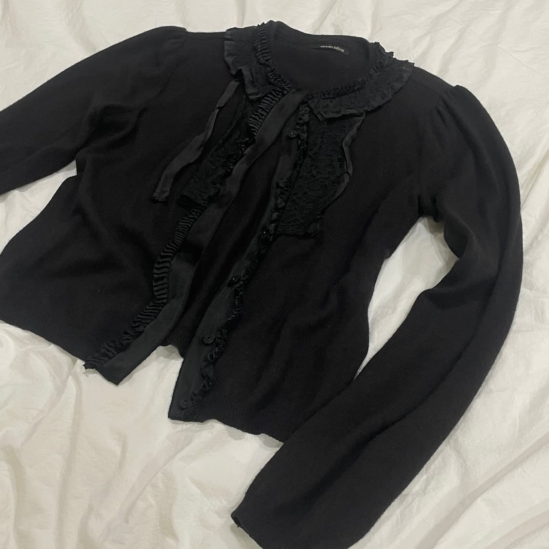 올리브데올리브 프릴 레이스 가디건 갸루  상품이미지3