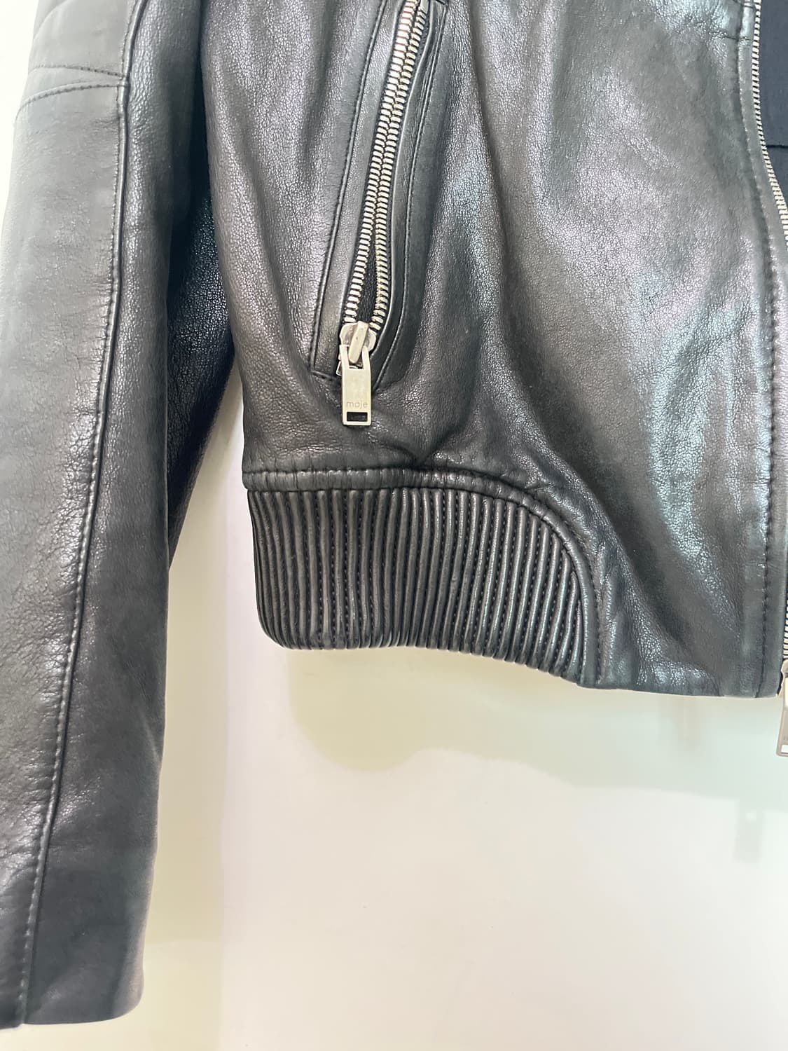 Maje quilted leather jacket 상품이미지3