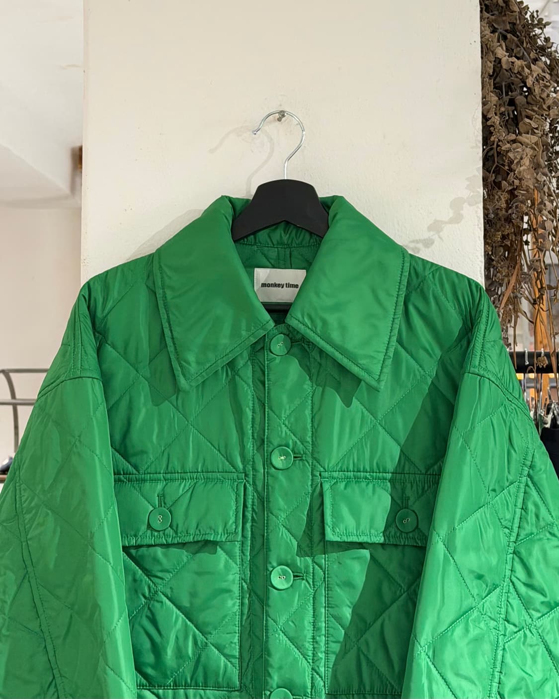 몽키 타임 그린 PE TFT  퀼티드 셔츠 자켓 상품이미지4