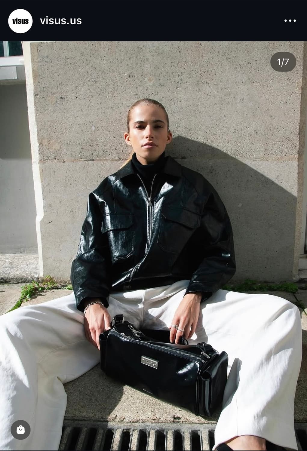 비수스 visus 레더자켓 블랙 상품이미지2