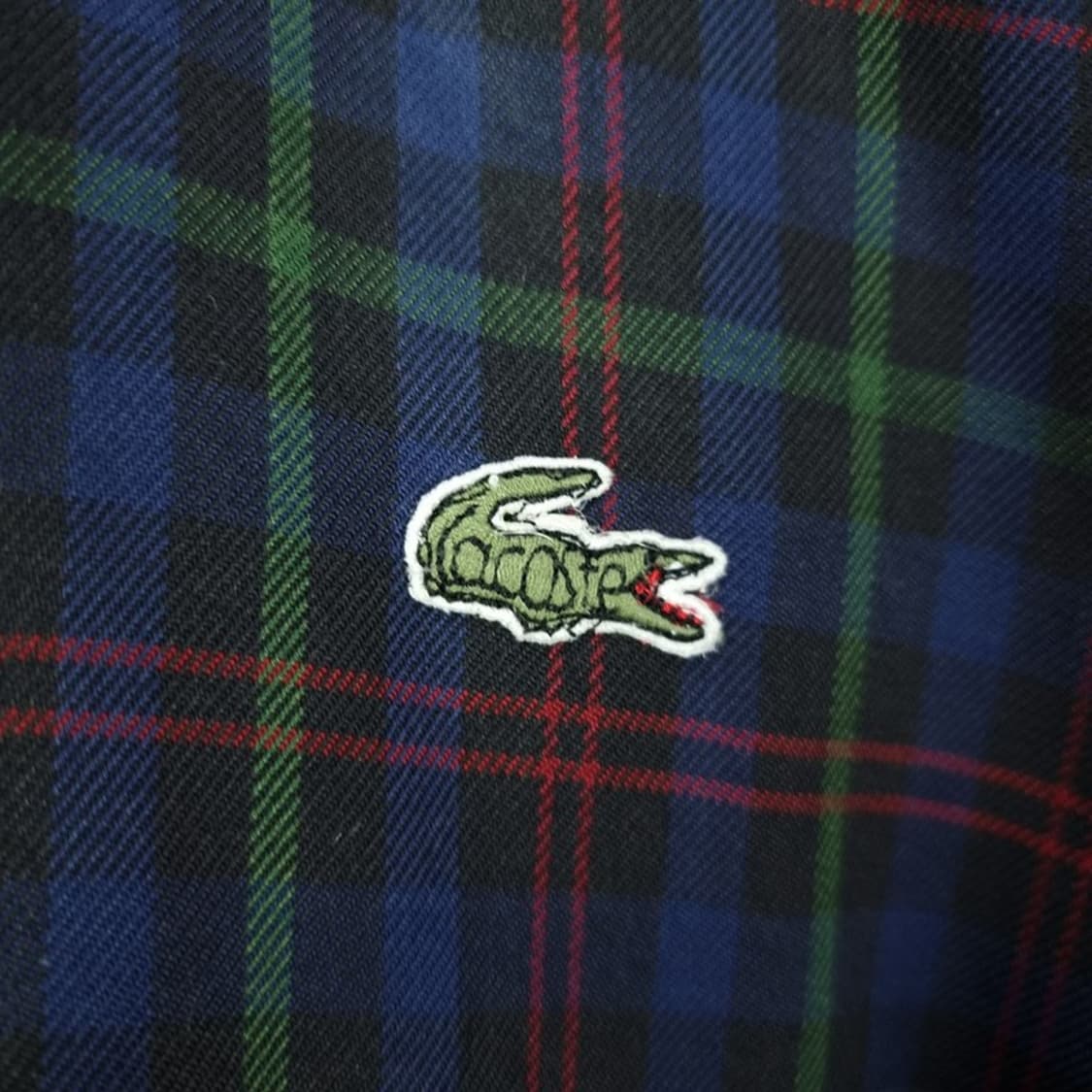 [라코스테] 서광 90'S 빈티지 체크 모직 블루종 자켓 M18605 상품이미지6