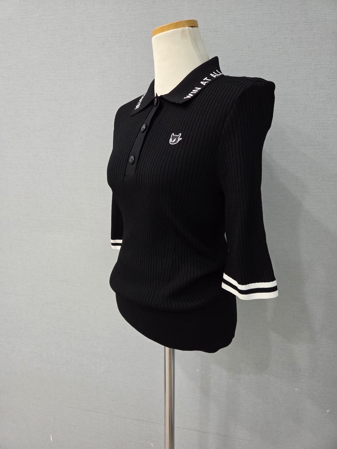 왁 골프 골지5부 폴로넥 티 상품이미지2