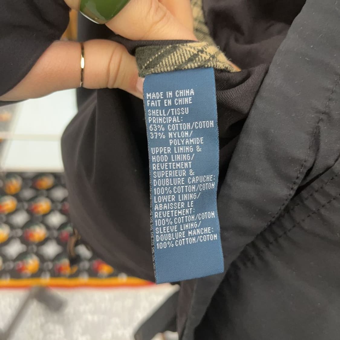 폴로 랄프로렌 빈티지 타탄체크 마운틴 트러커 야상 자켓 L C08006 상품이미지6