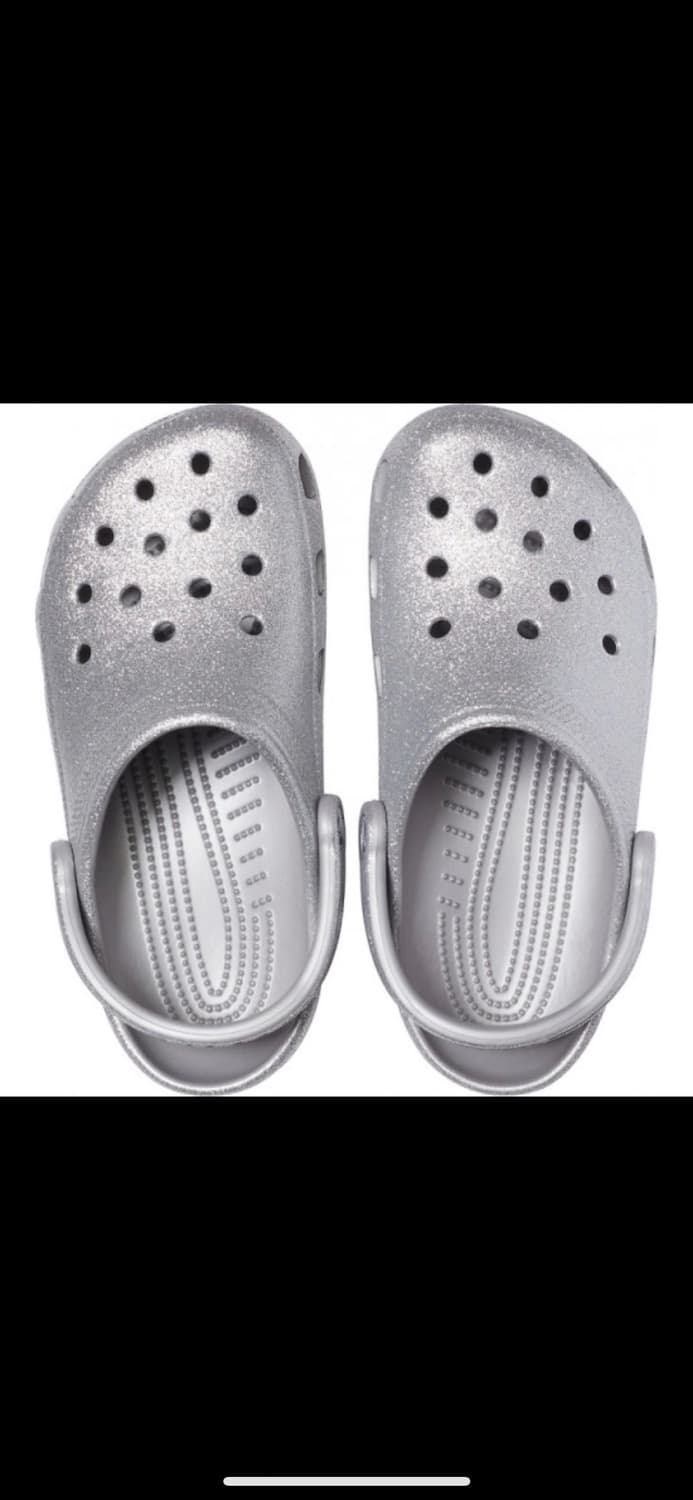 새상품) 크록스 클래식 글리터 클로그 실버 230 m4w6 상품이미지2