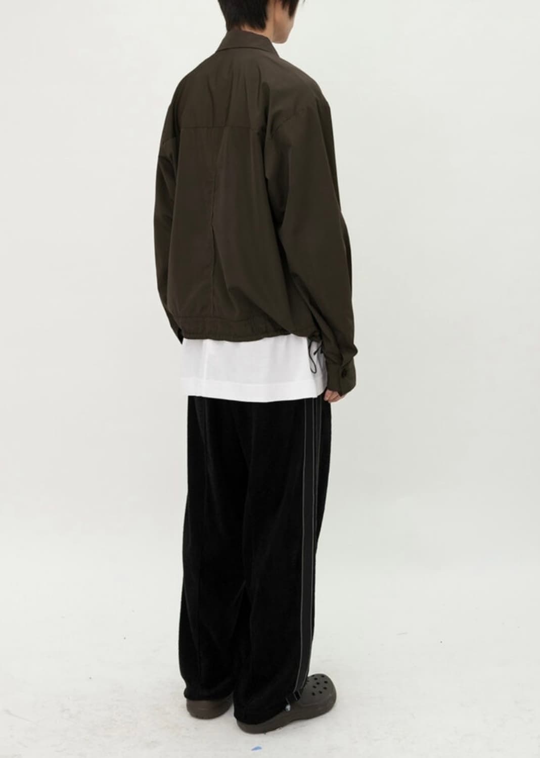 폴리테루 나일론 트러커 자켓 브라운 상품이미지2