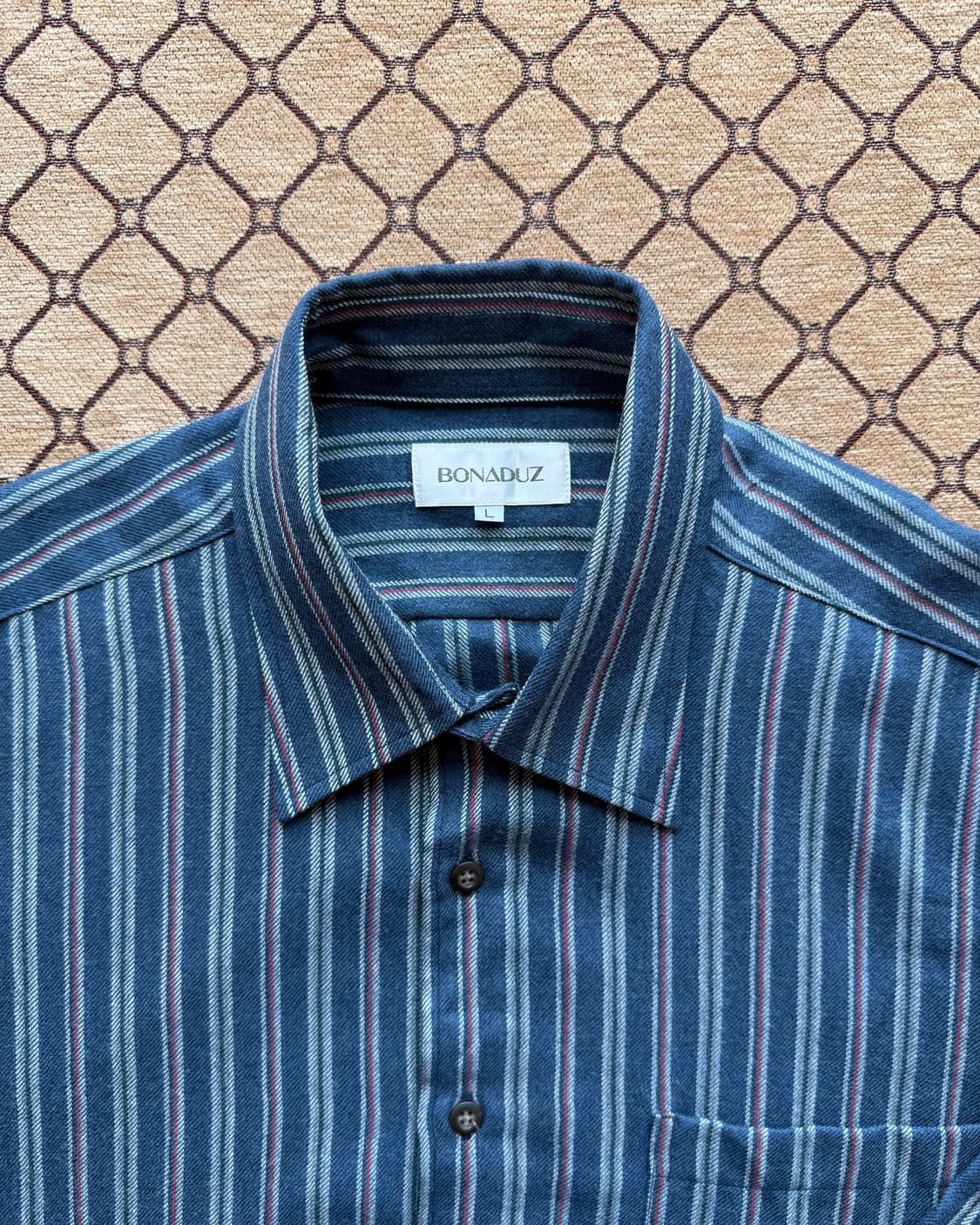 네이비 스트라이프 셔츠 상품이미지1