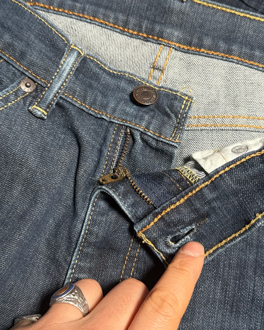 리바이스 505 레귤러 핏 데님 팬츠 32 상품이미지2