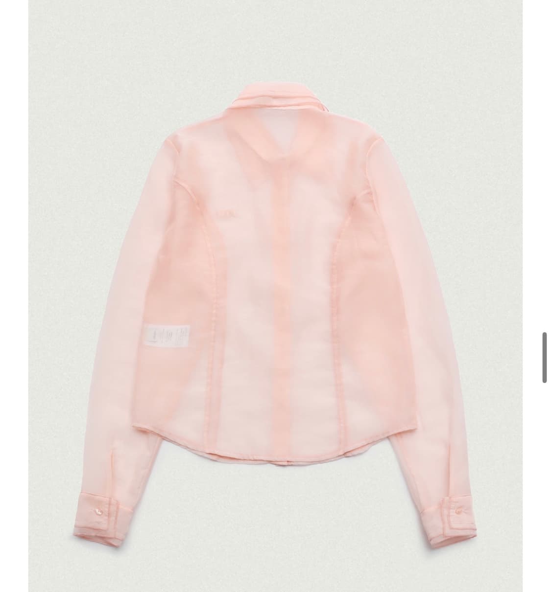 포더웨더 쉬어레이어드셔츠 (피치색) 상품이미지2