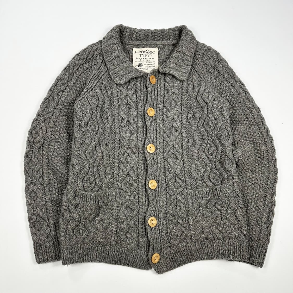 VTG 빈티지 재팬 차콜 울 가디건 (M 여성추천) 상품이미지2