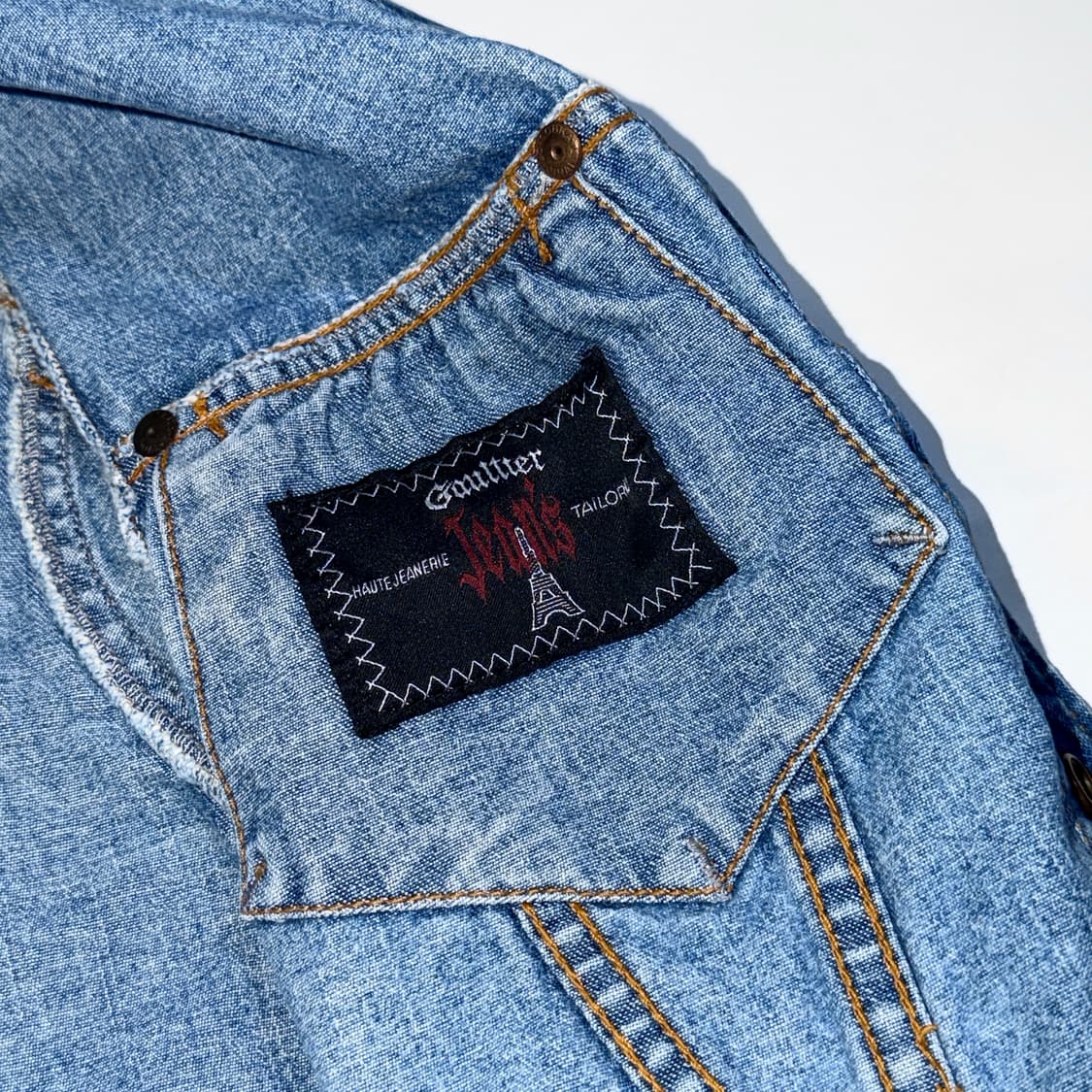 90‘s 장폴고티에 아카이브 크롭 데님자켓 상품이미지4