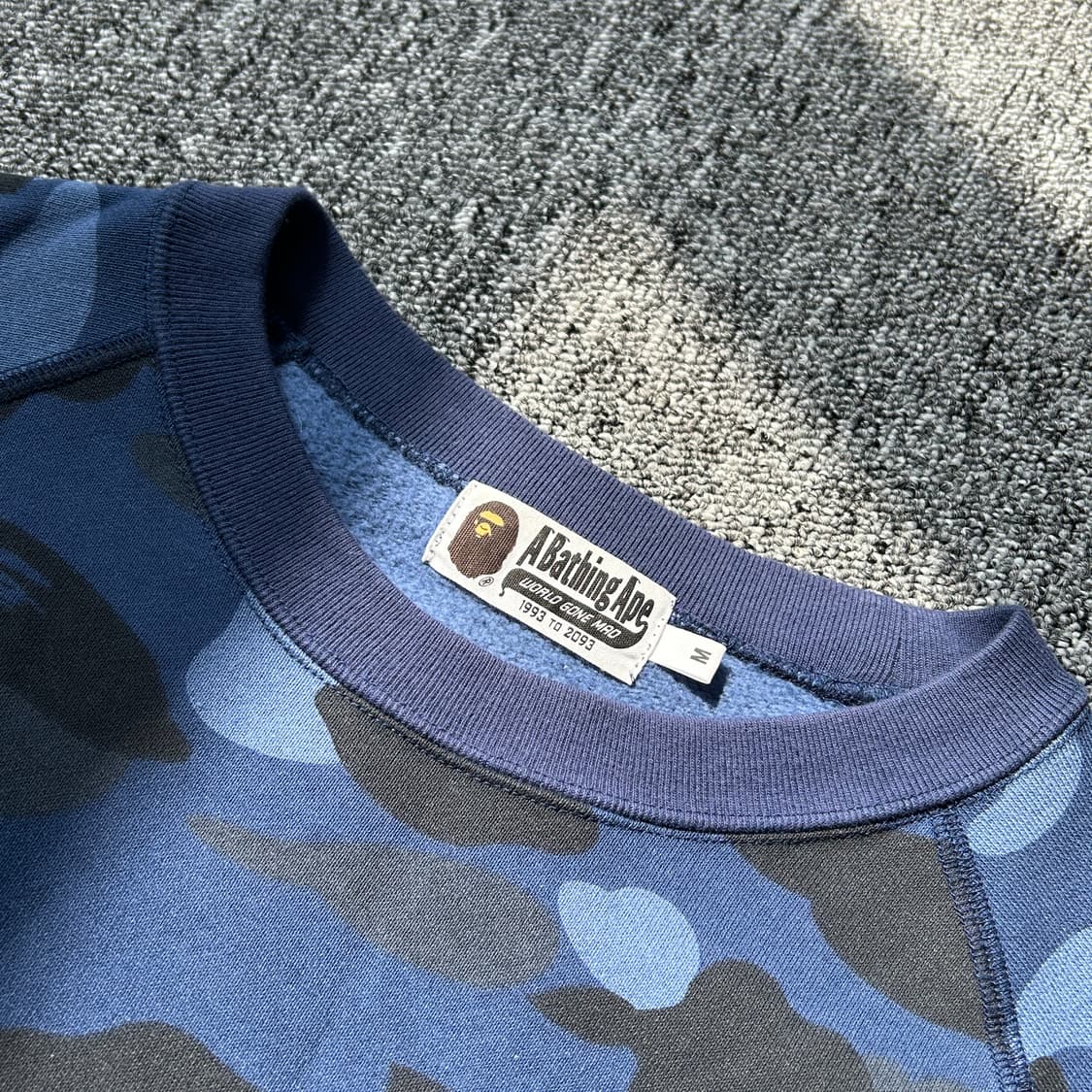 베이프 카모 블루 맨투맨  상품이미지5