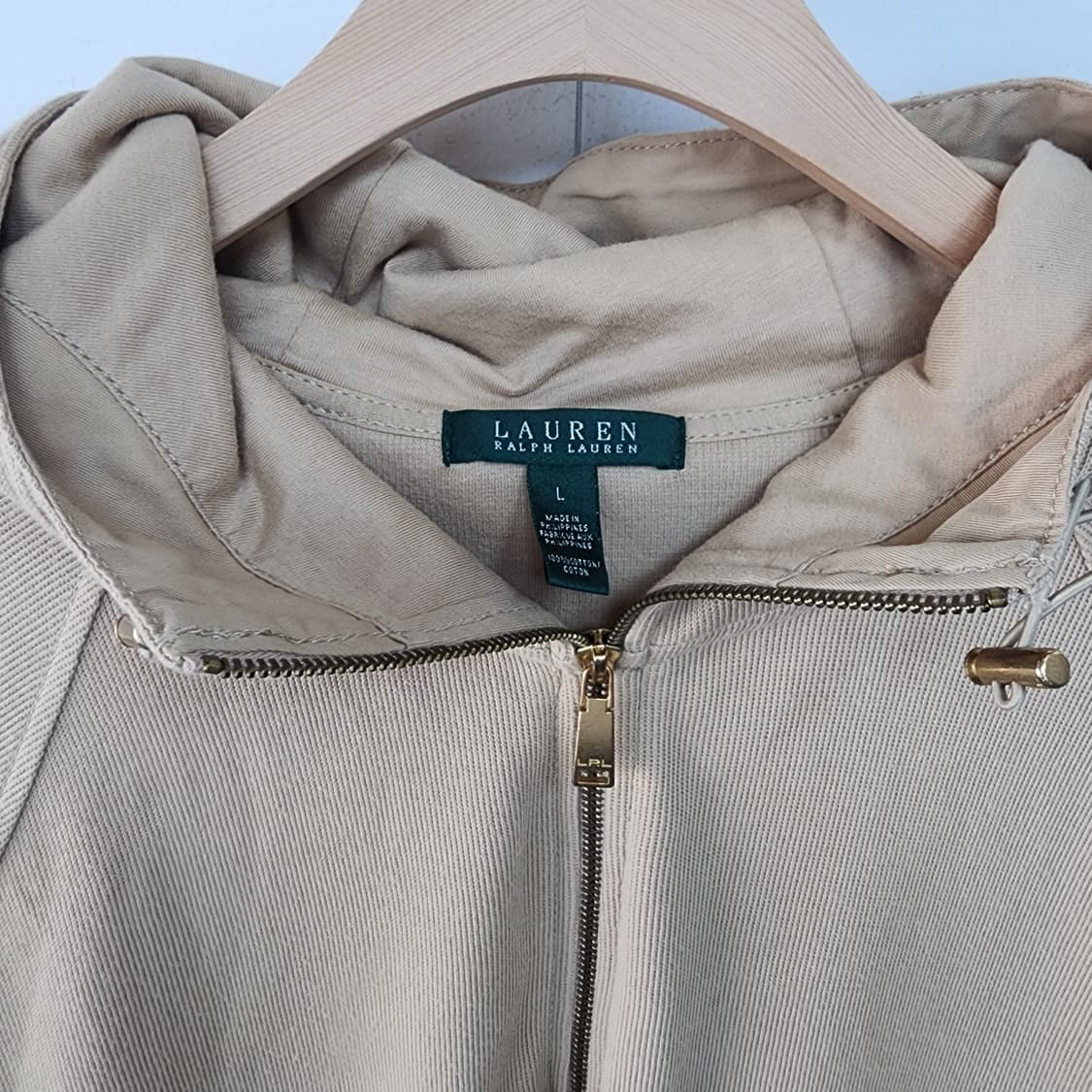 랄프로렌 베이지색 후드 집업 자켓 상품이미지2
