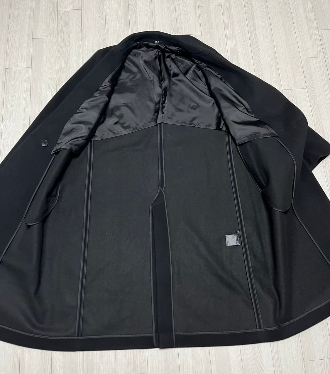 유니클로c 롱코트 블랙 상품이미지7