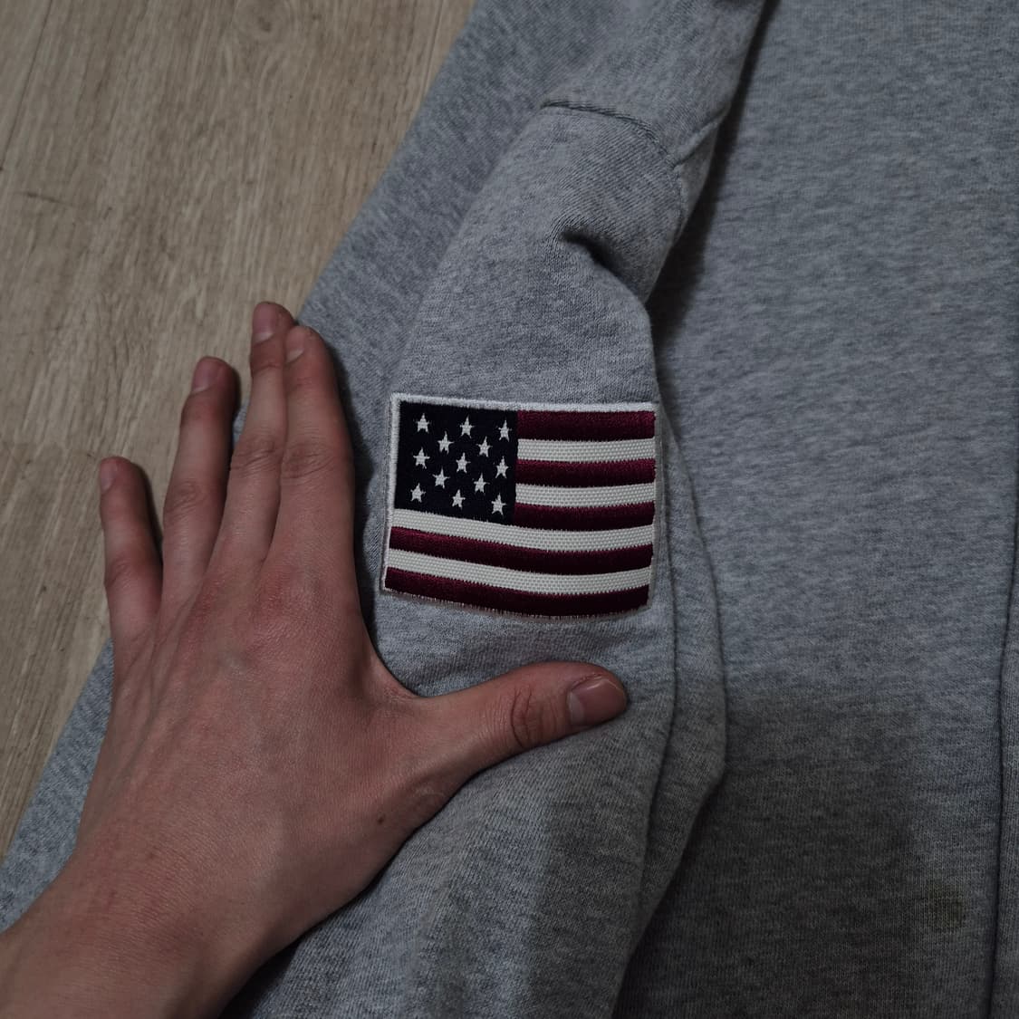 세인트페인 오리지널 가먼츠 성조기 패치 코튼 스타디움 자켓 L(100) 상품이미지6