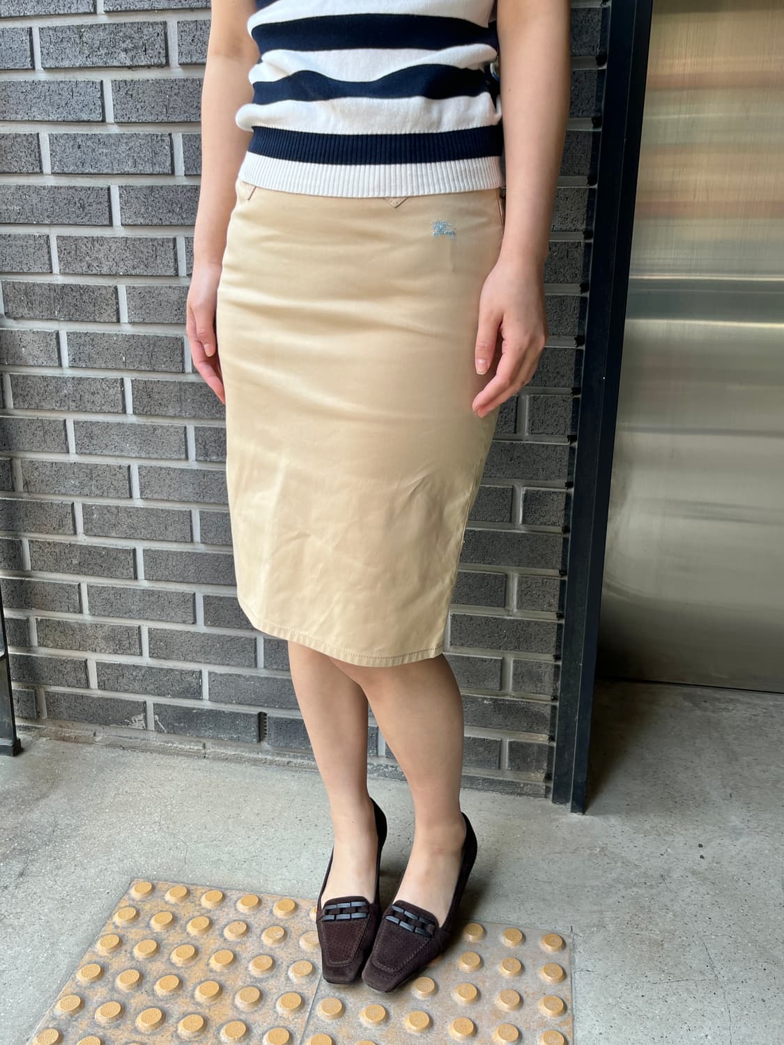 Burberry 버버리 블루 로고 스커트  상품이미지5