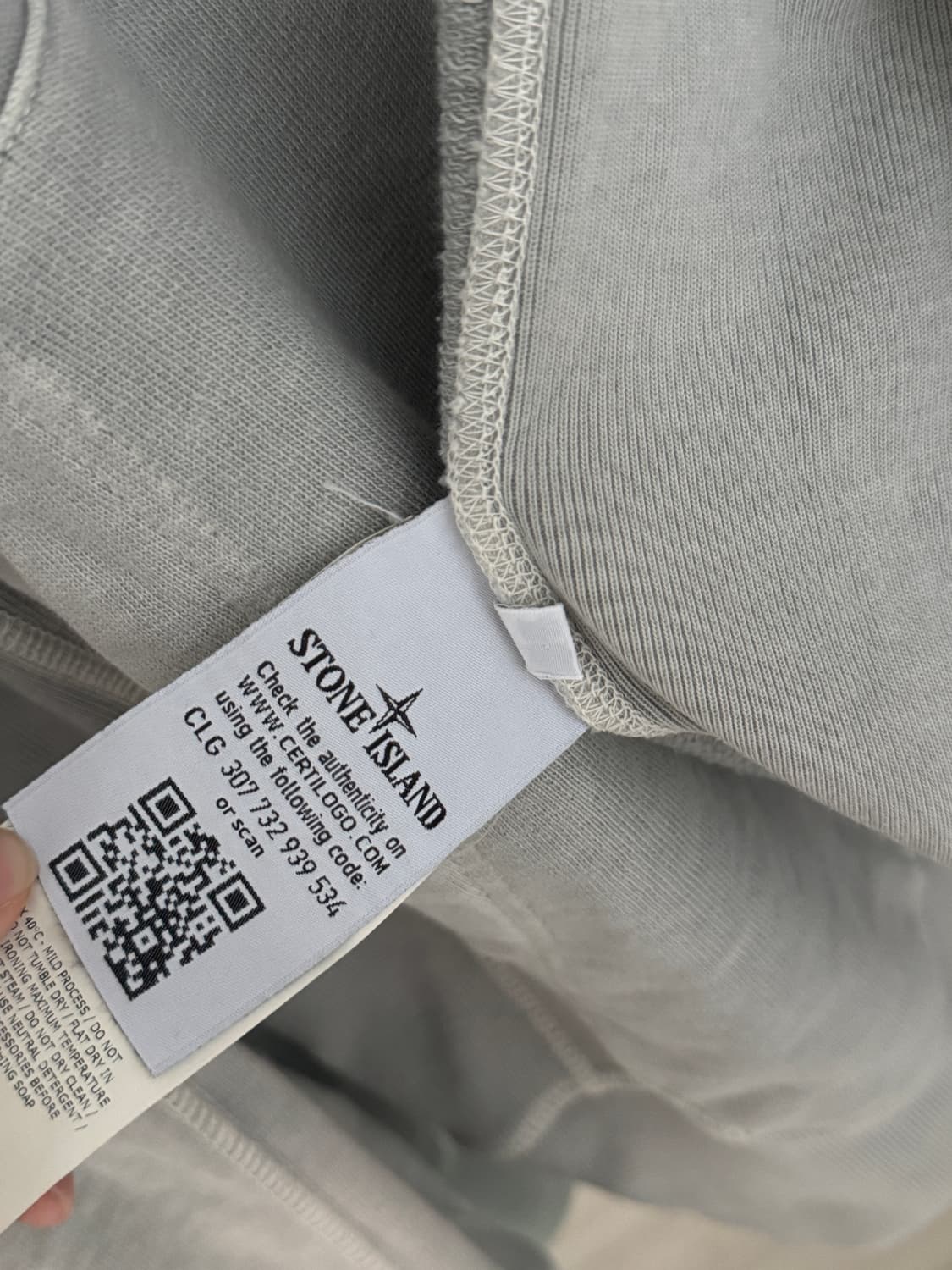 스톤아일랜드(Stone Island) 워싱 스웨트 집업 상품이미지8