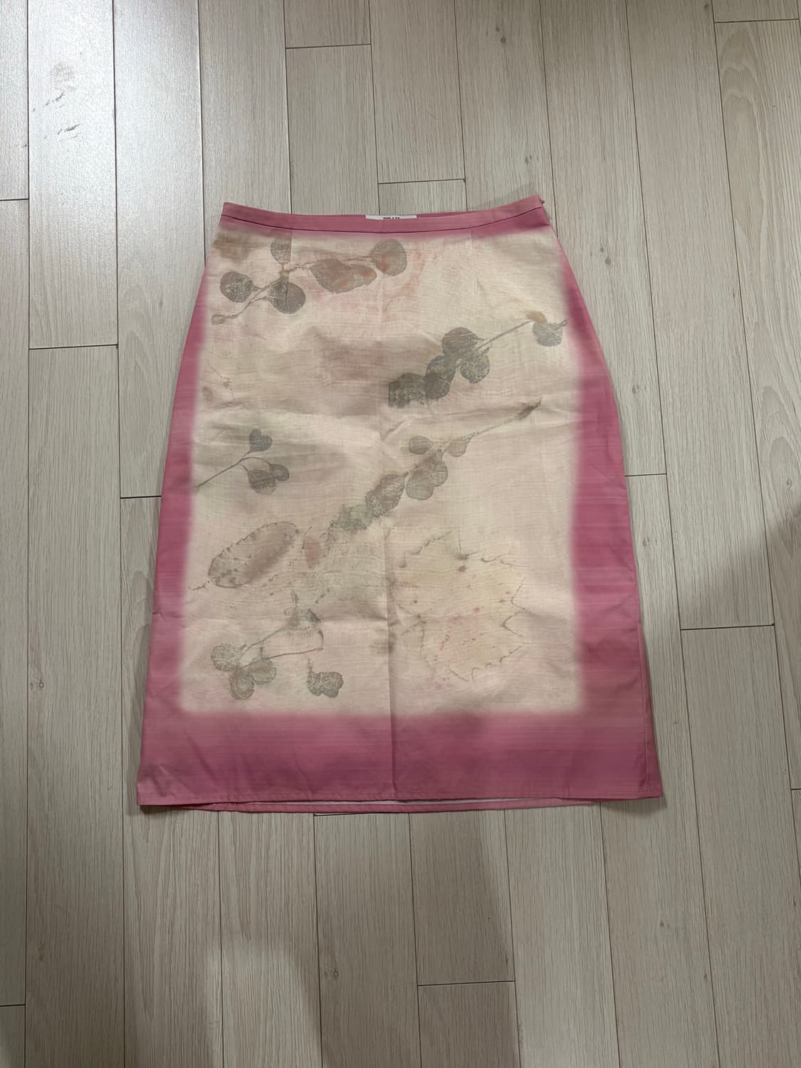 [새상품] teak 티크 스커트 COTTON SKIRT (LEAF PIN 상품이미지3