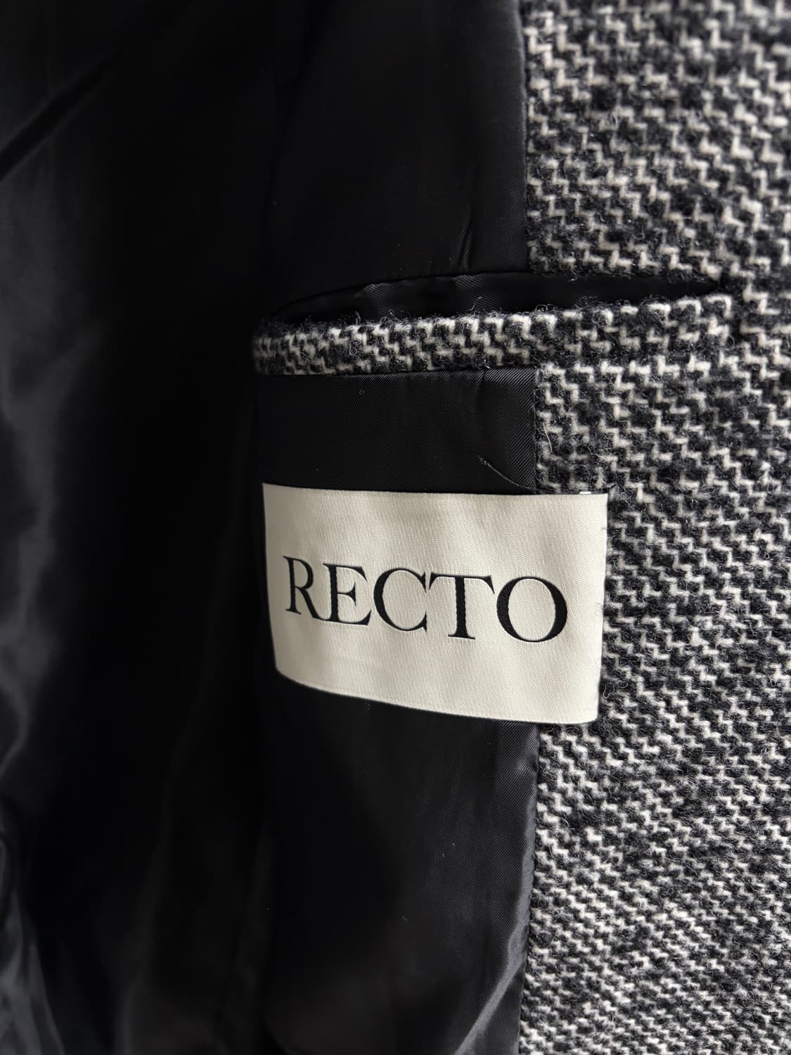 렉토 RECTO 트위드 헤링본 자켓 L 상품이미지5