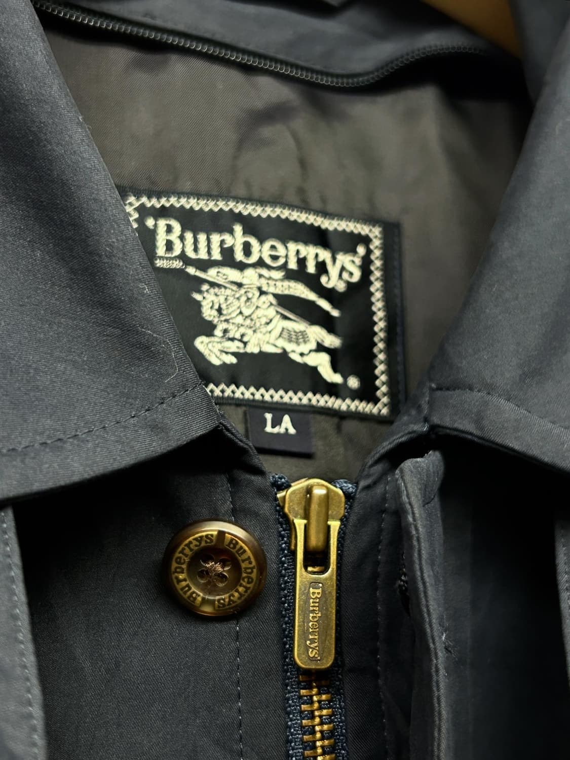 90s BURBERRYS 버버리 네이비 코트 상품이미지6