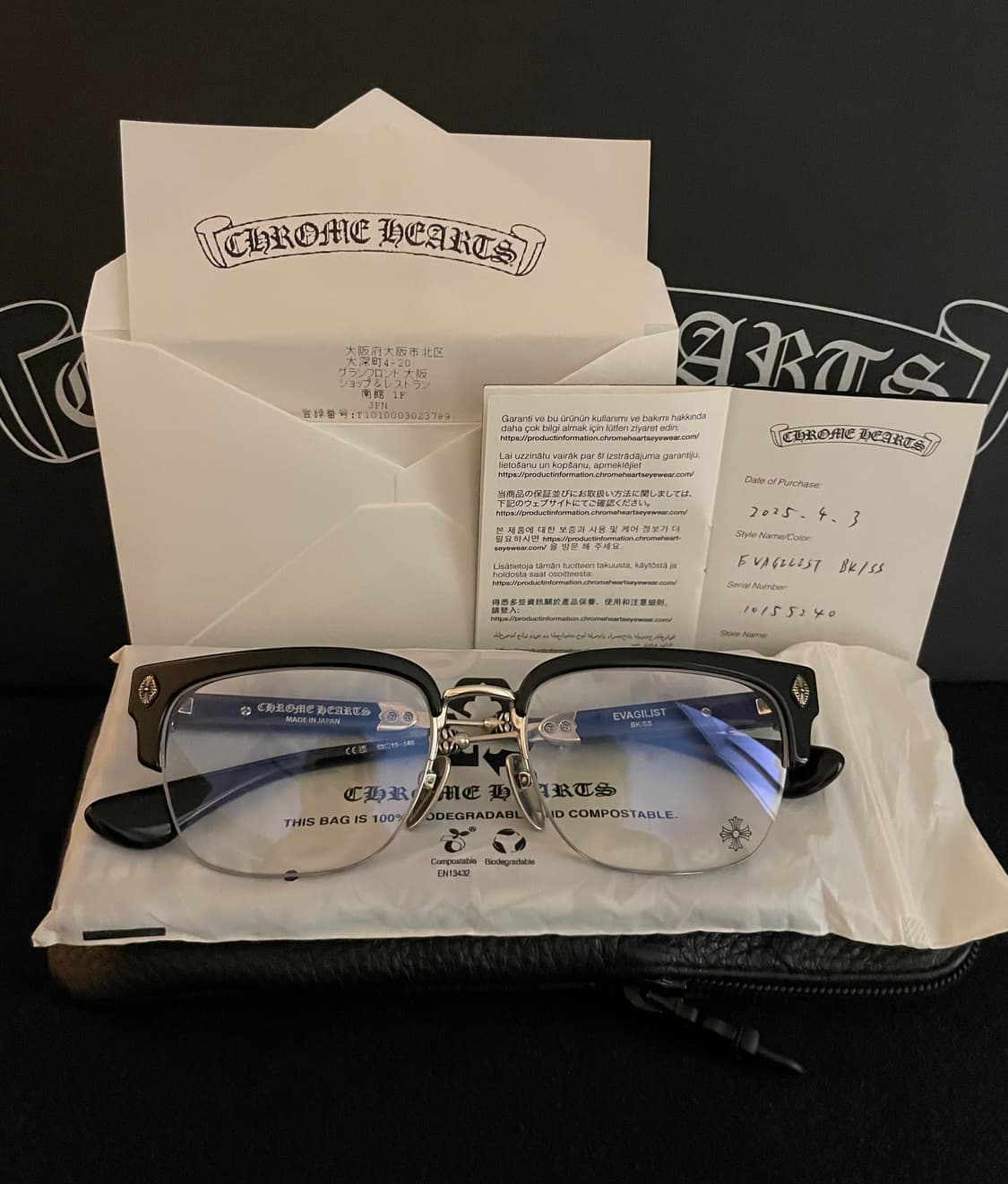 (새상품) 크롬하츠 에바질리스트 블랙실버 상품이미지1