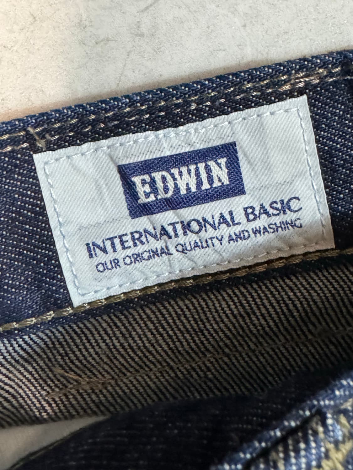 Edwin 에드윈 빈티지 407 생지 데님 팬츠 31 밑위 넓음 상품이미지5