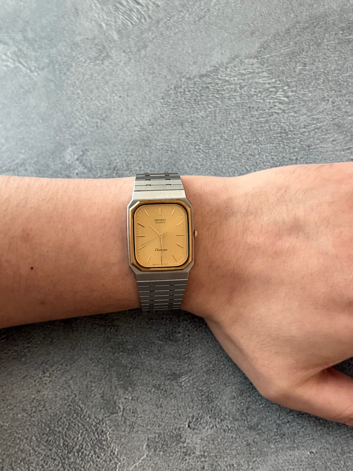 세이코 Seiko Chronos 쿼츠 스퀘어 콤비 상품이미지5