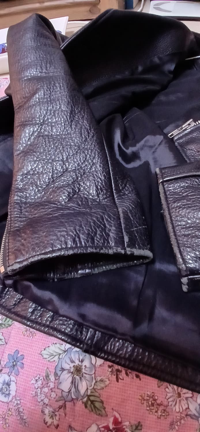 비바스튜디오 블랙 가죽 라이더 자켓(L사이즈)  상품이미지7