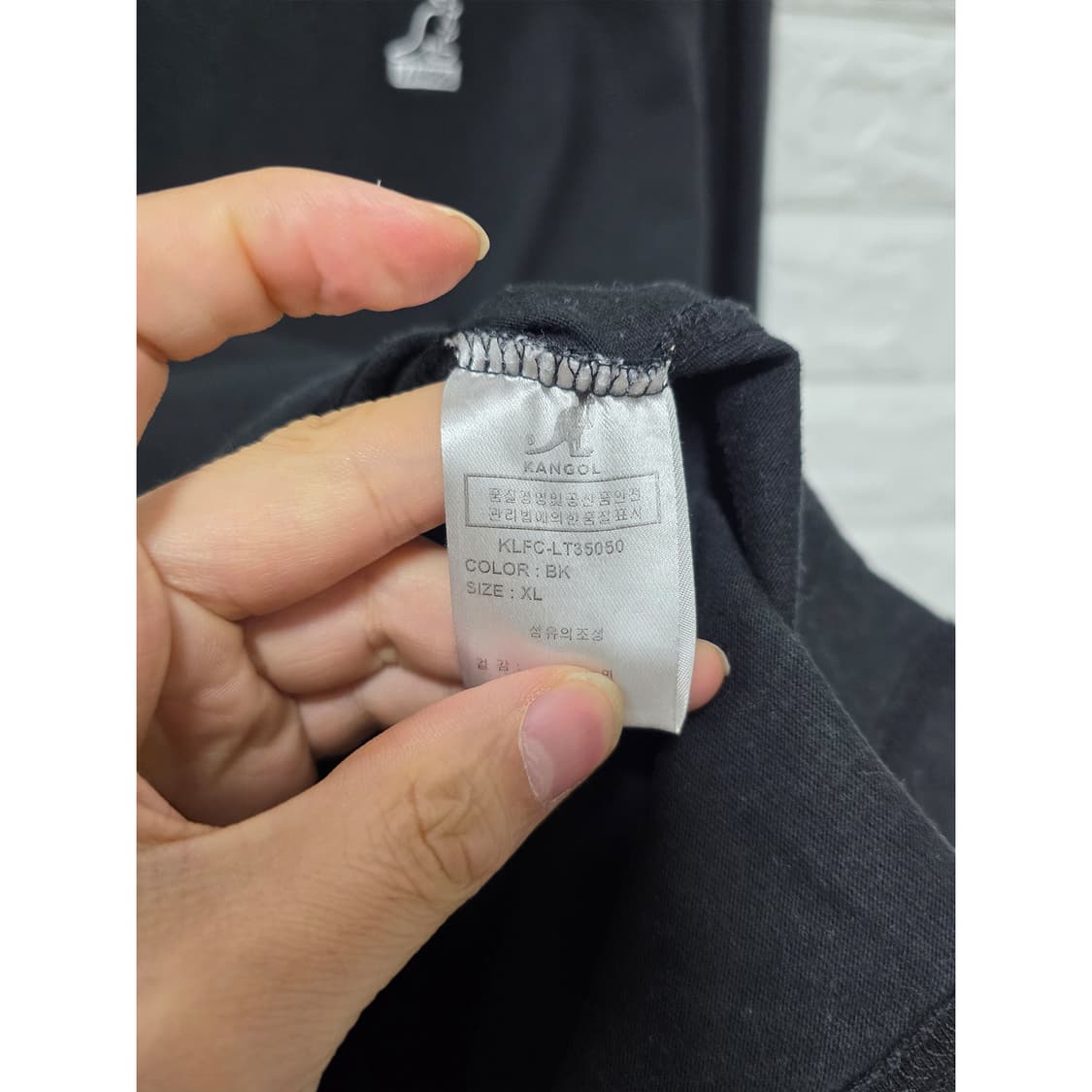 택포// 캉골 블랙 긴팔티 XL 상품이미지3