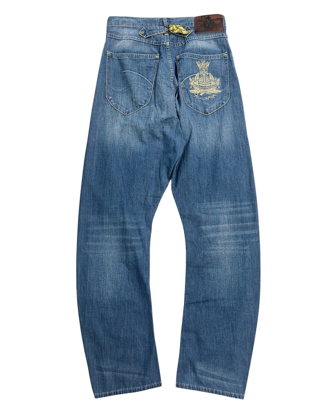 비비안 웨스트우드 커브드 패널 데님 팬츠 상품이미지4