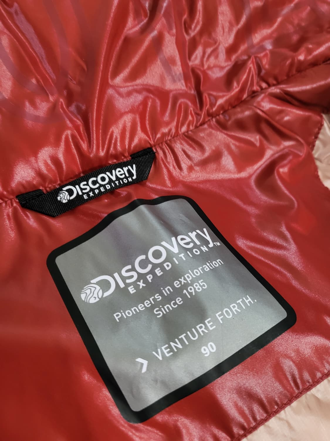 디스커버리 다홍색(Coral) 롱 패딩 상품이미지3