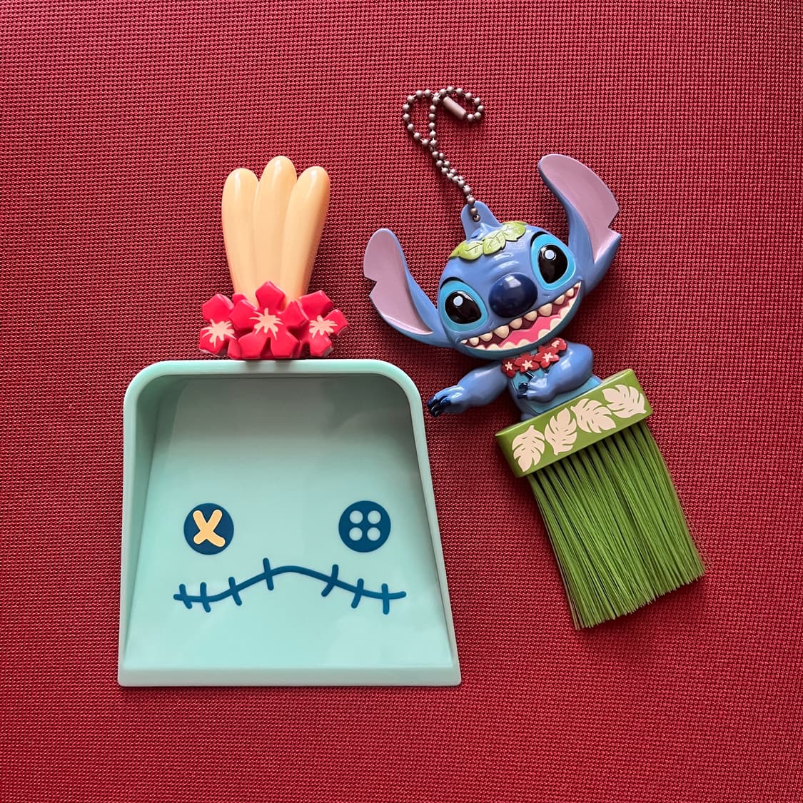 도쿄디즈니리조트 스티치 데스크 빗자루&쓰레받기 세트 상품이미지1