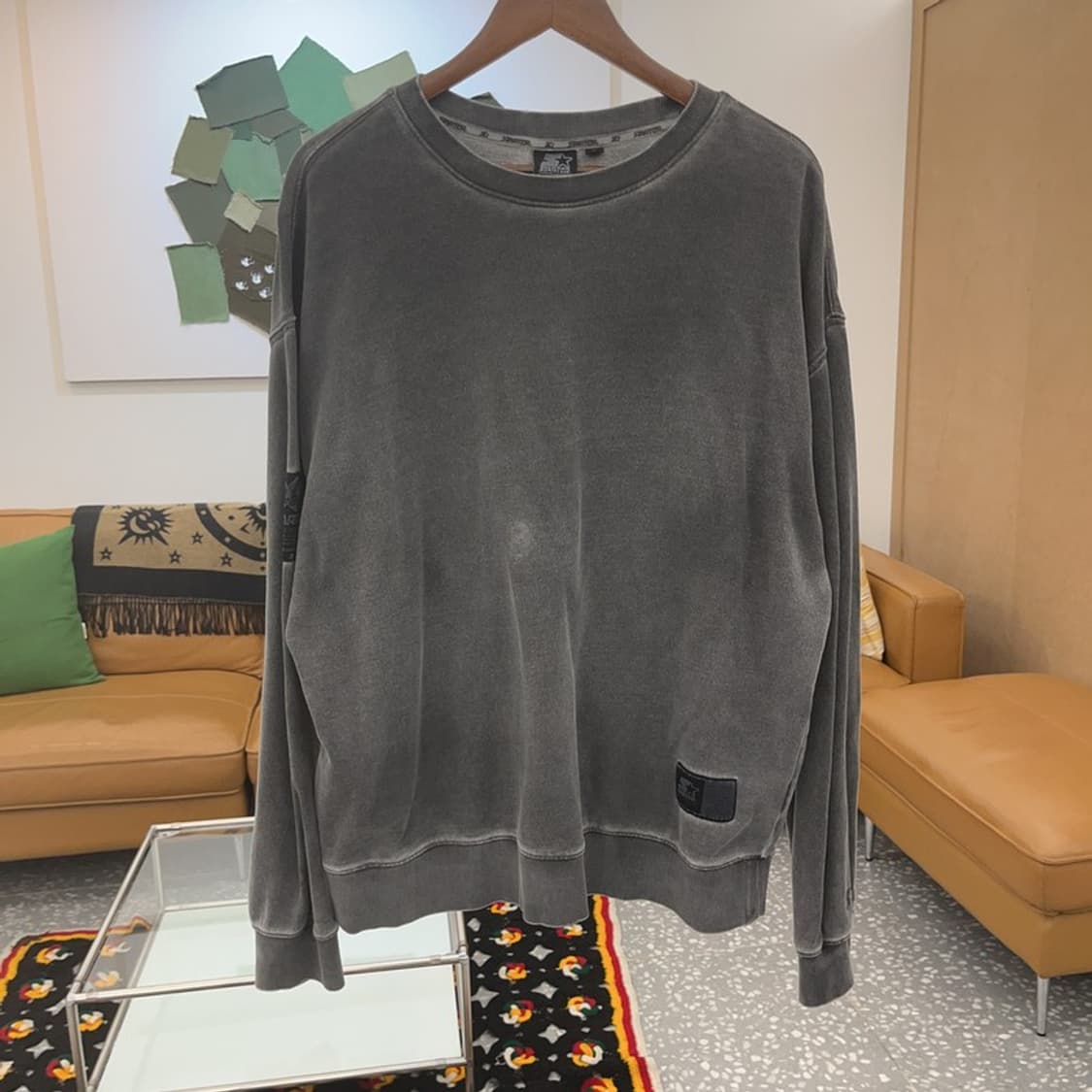 스타터 올드스쿨 빈티지 피그먼트 맨투맨 스웻셔츠 L C06655 상품이미지3