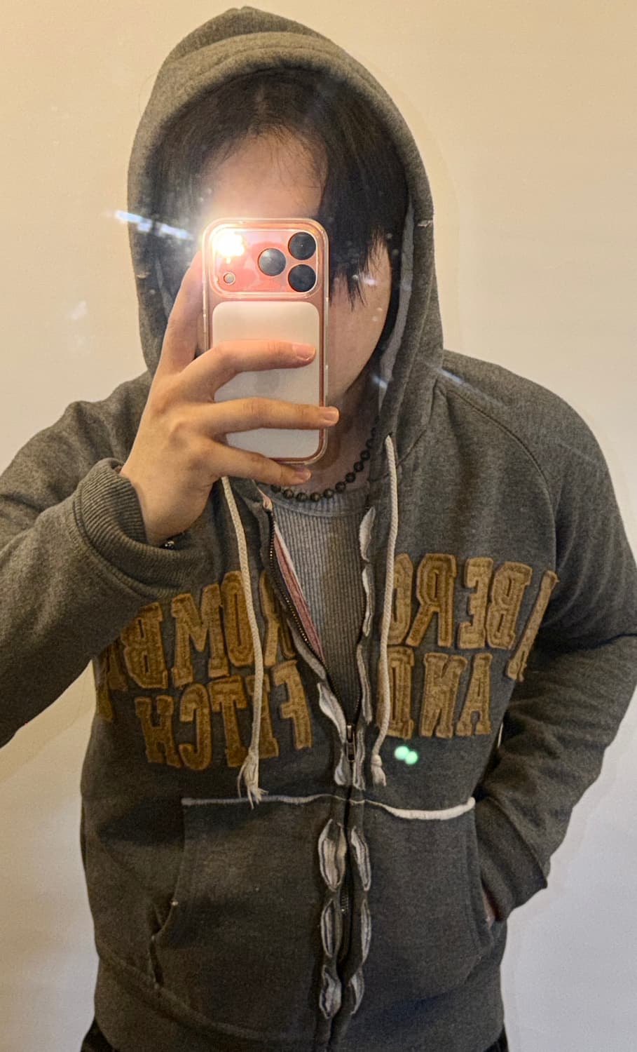 아베크롬비 희귀 데미지 후드집업 상품이미지2