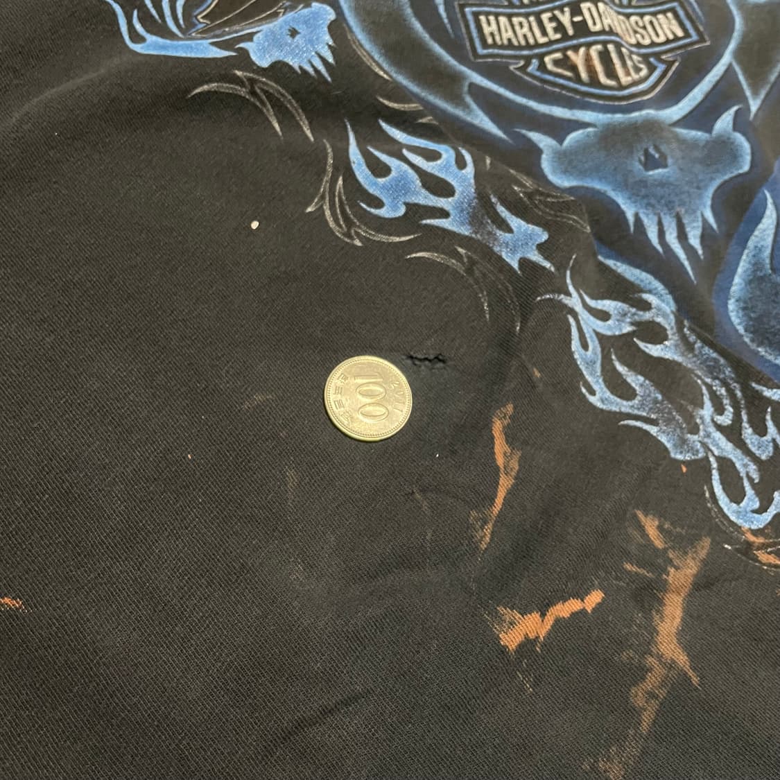[2XL] 할리데이비슨 2004 블루 플레임 롱슬리브 상품이미지6
