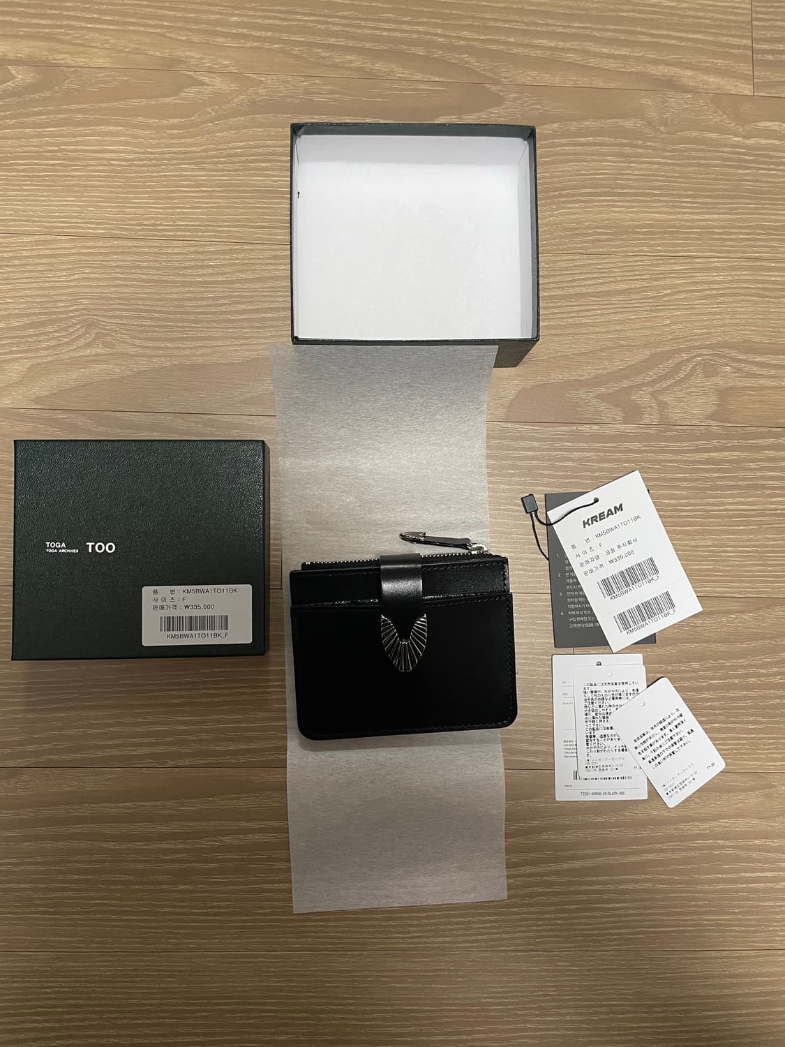 토가 투 레더 월렛 블랙 - 25SS 상품이미지5