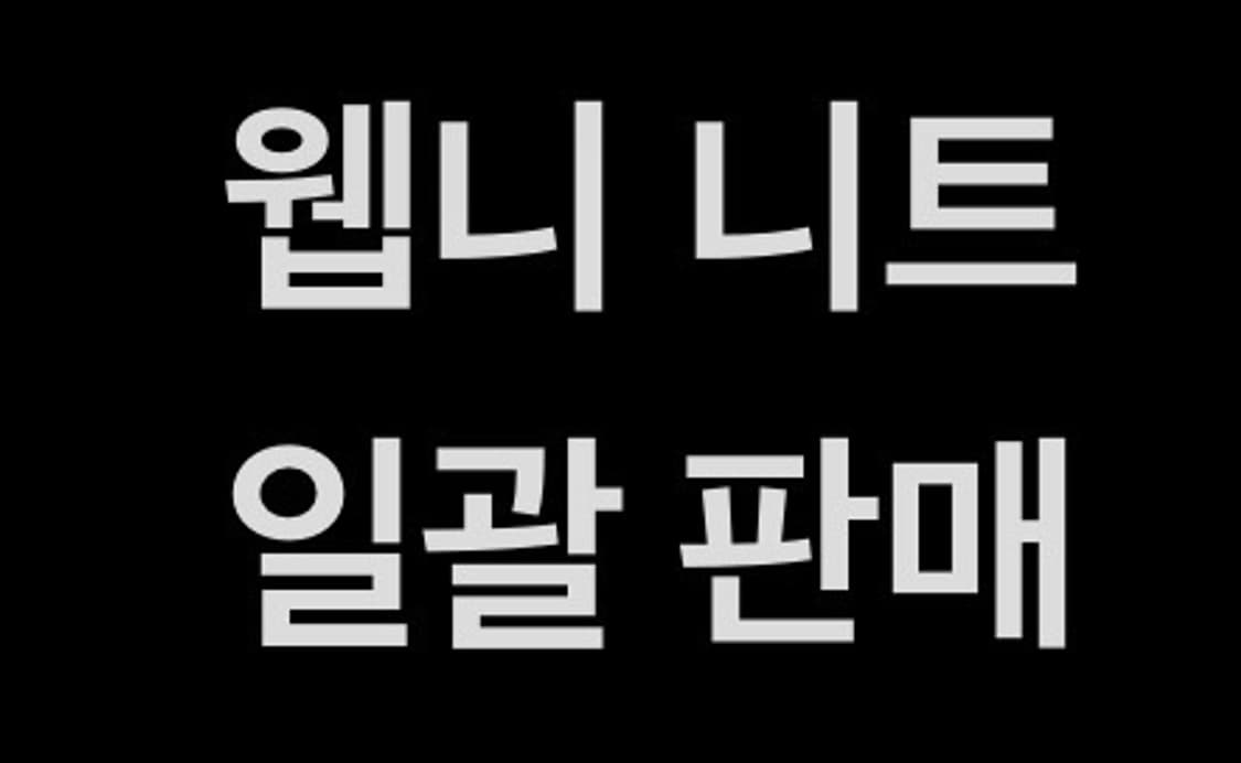 웨이비니스 브이넥 니트 2종 일괄 판매 상품이미지1