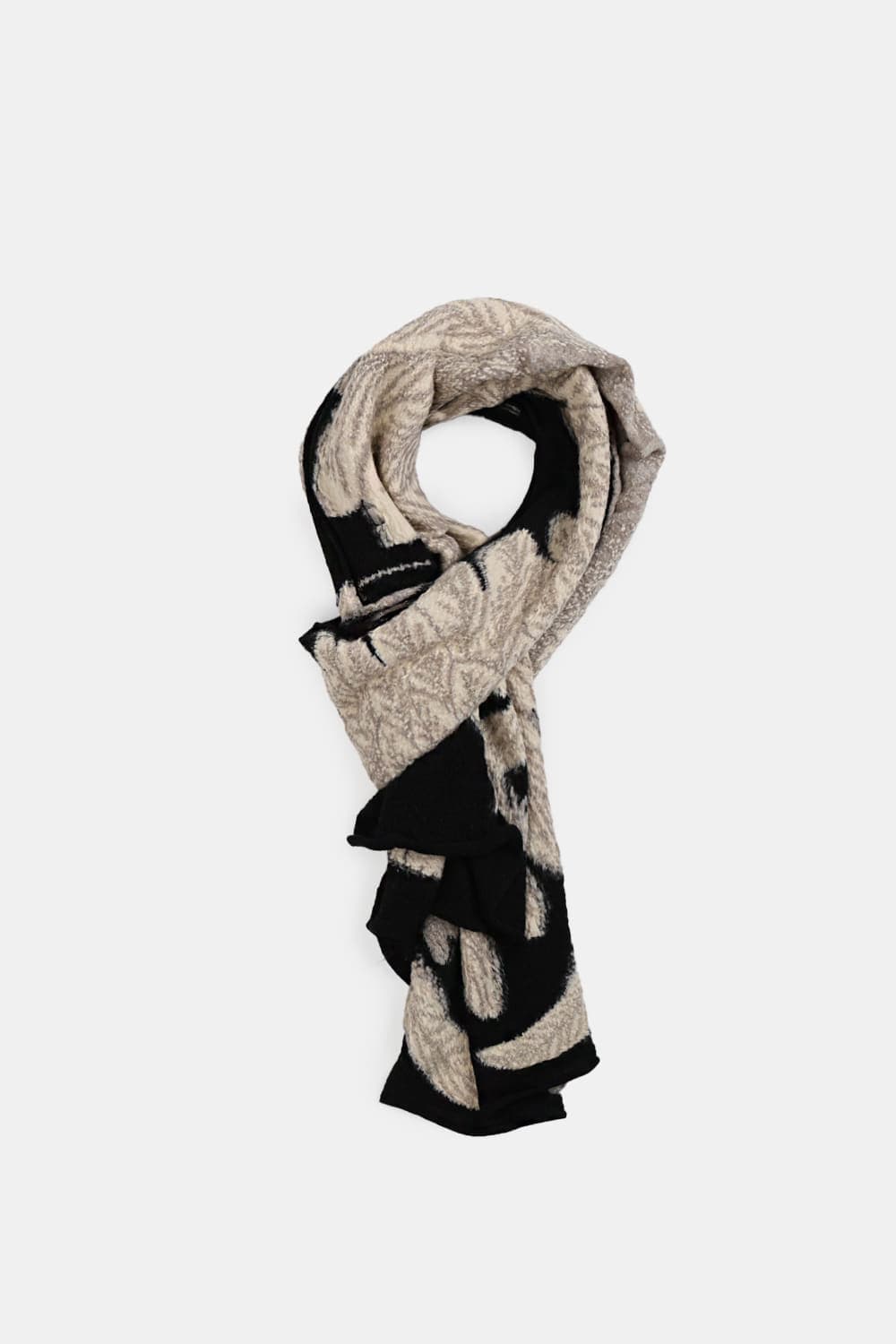 (새상품) 캐피탈 풀링 울 스카프 오와시 블랙 상품이미지1