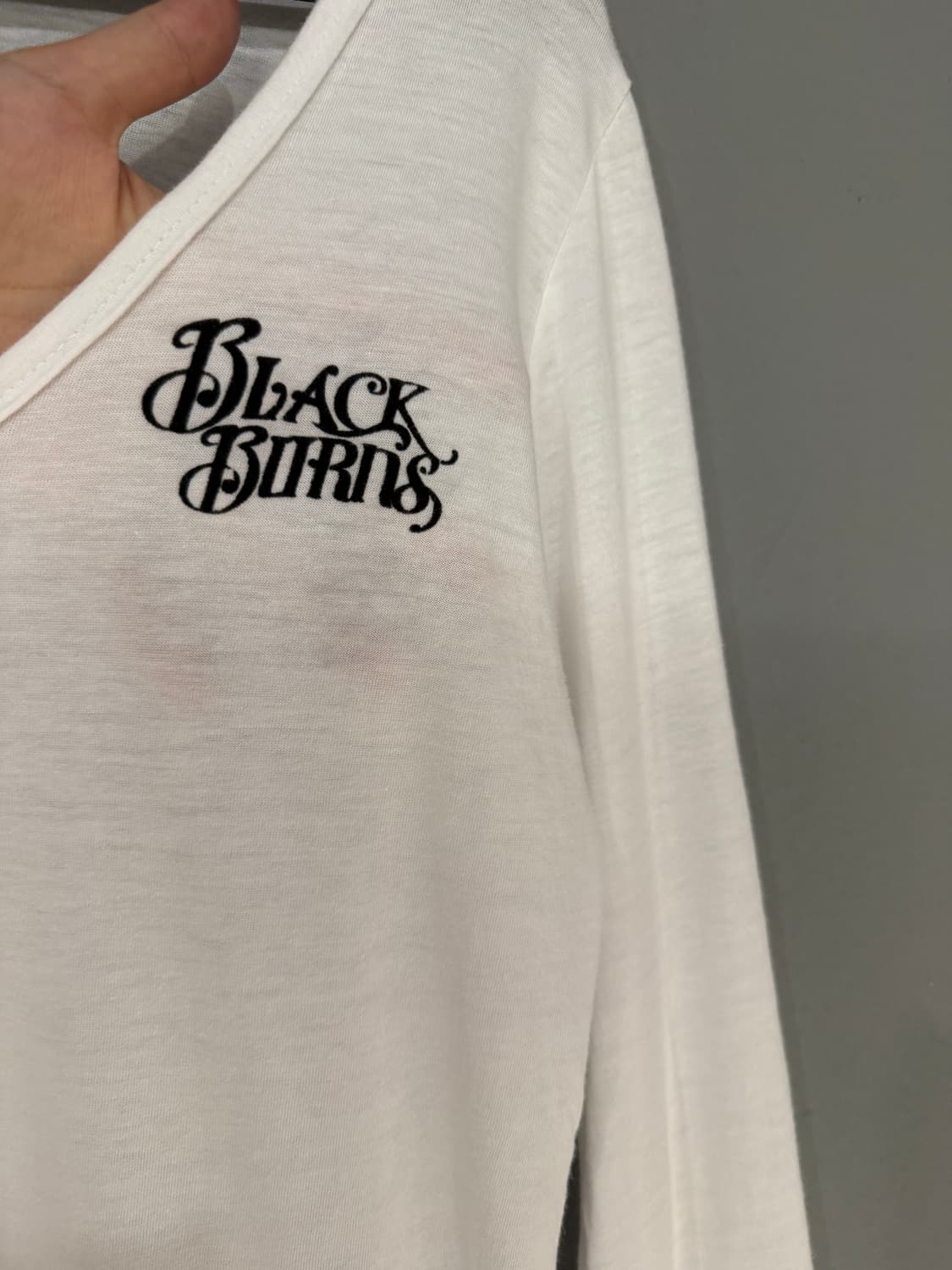 deep v-neck lettering long sleeve 상품이미지6
