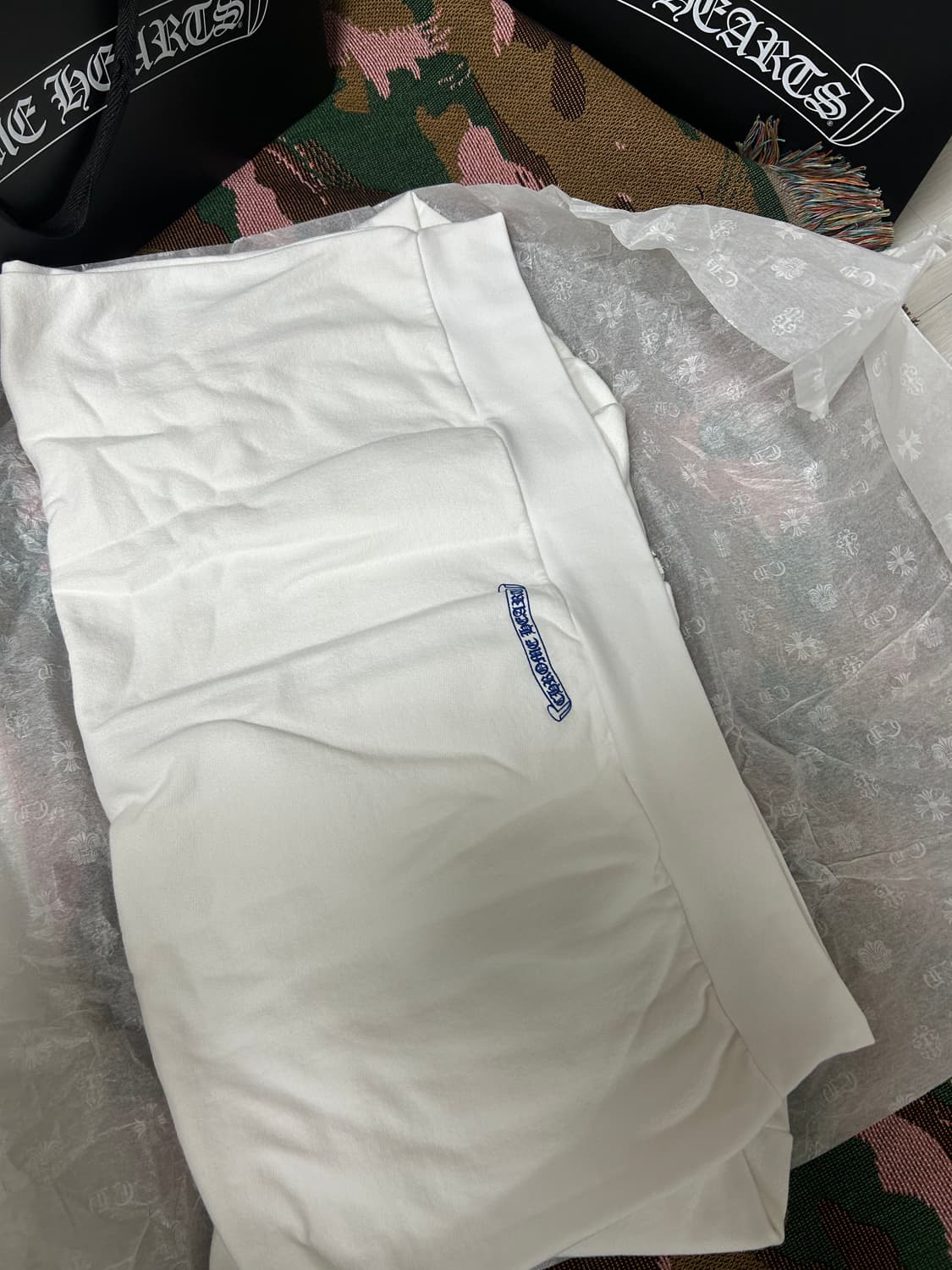 크롬하츠 1988 버티컬 후드집업 블루 화이트 상품이미지4