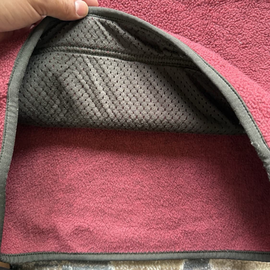 06FW 파타고니아 신칠라 스냅-티 하프집 커스텀 C4P 로고 버건디 상품이미지7