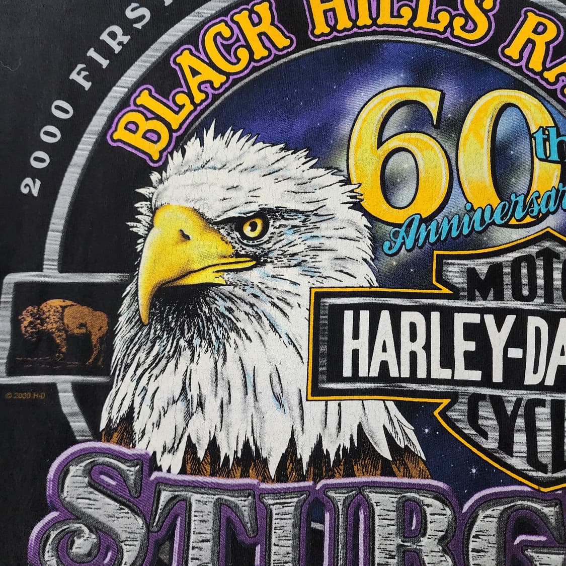 [XL] 00s 빈티지 할리데이비슨 sturgis 60th 티셔츠 2 상품이미지3