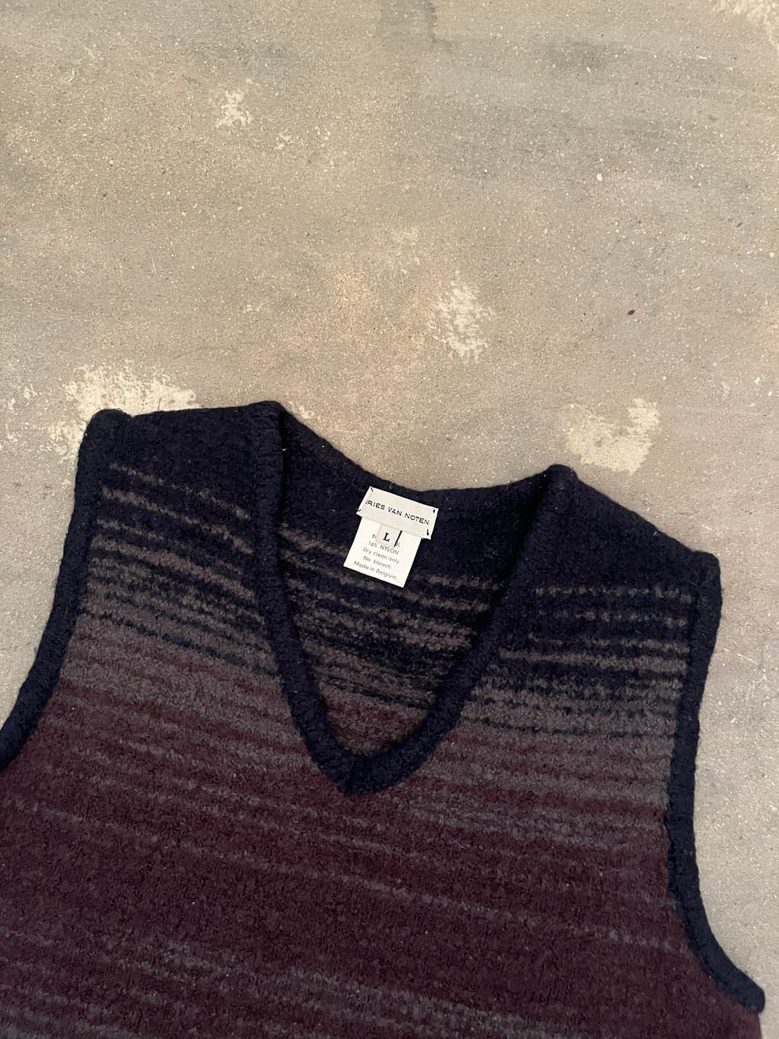 90s Dries Van Noten achirve 니트 베스트 상품이미지2