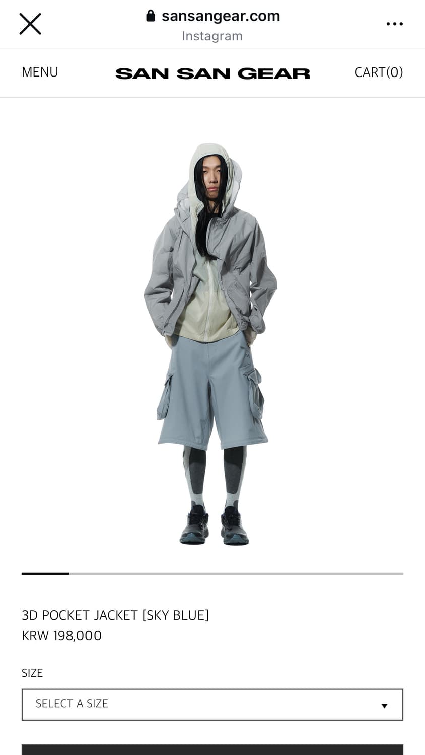 3D POCKET JACKET [SKY BLUE] 2사이즈 상품이미지1