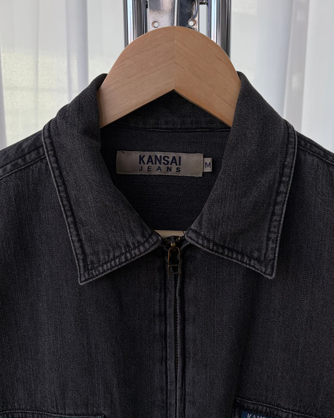 [M]KANSAI JEANS 간사이 진스 흑청 집업 셔츠 자켓 상품이미지8
